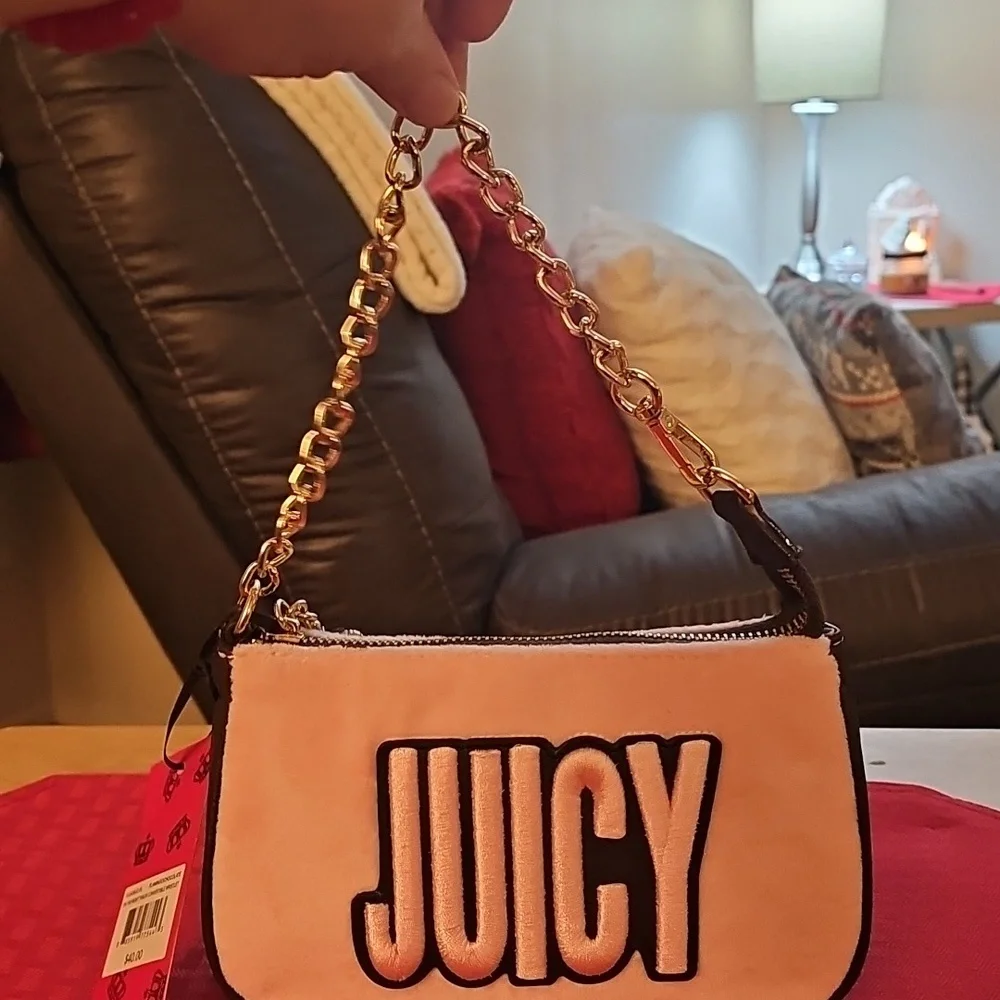 Juicy Couture Flamingo Chocolate Convertible Wristlet